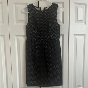 Black lace pattern Sleeveless Dress